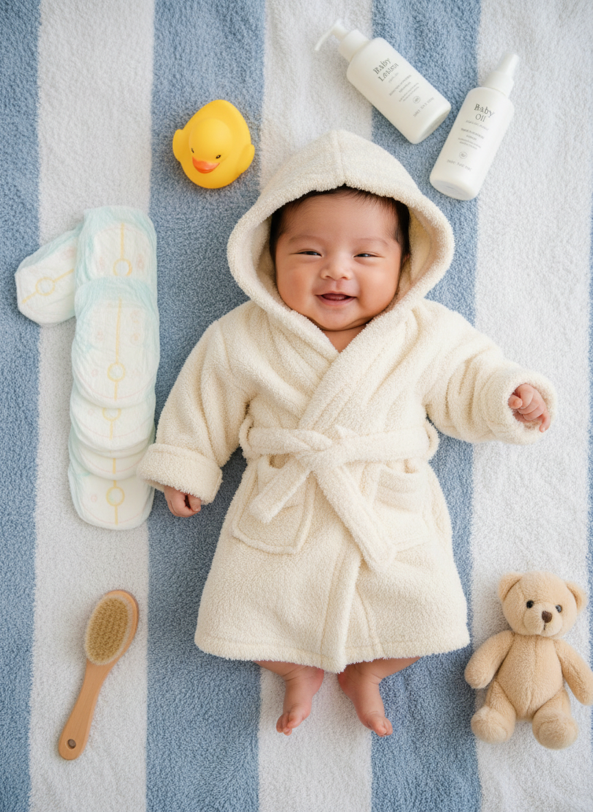 Template portrait Baby Spa Day