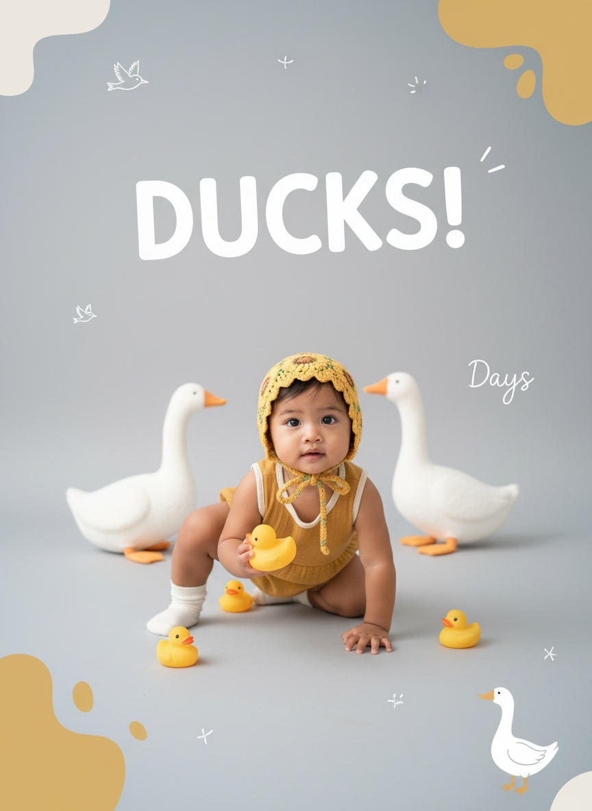 Template portrait Little Quackers
