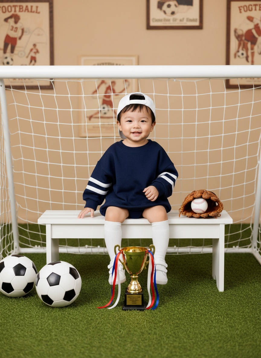 Template portrait Tiny Football Star