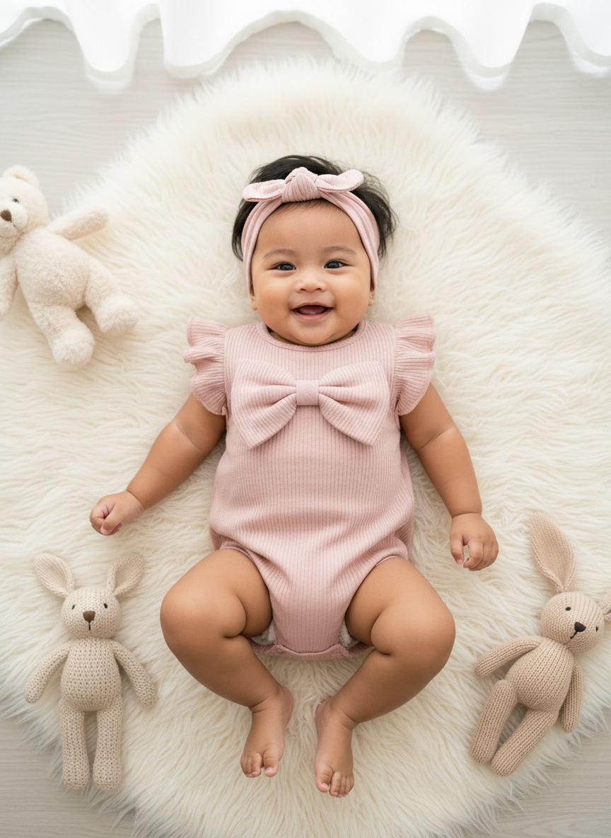 Template portrait Pink Baby Bliss