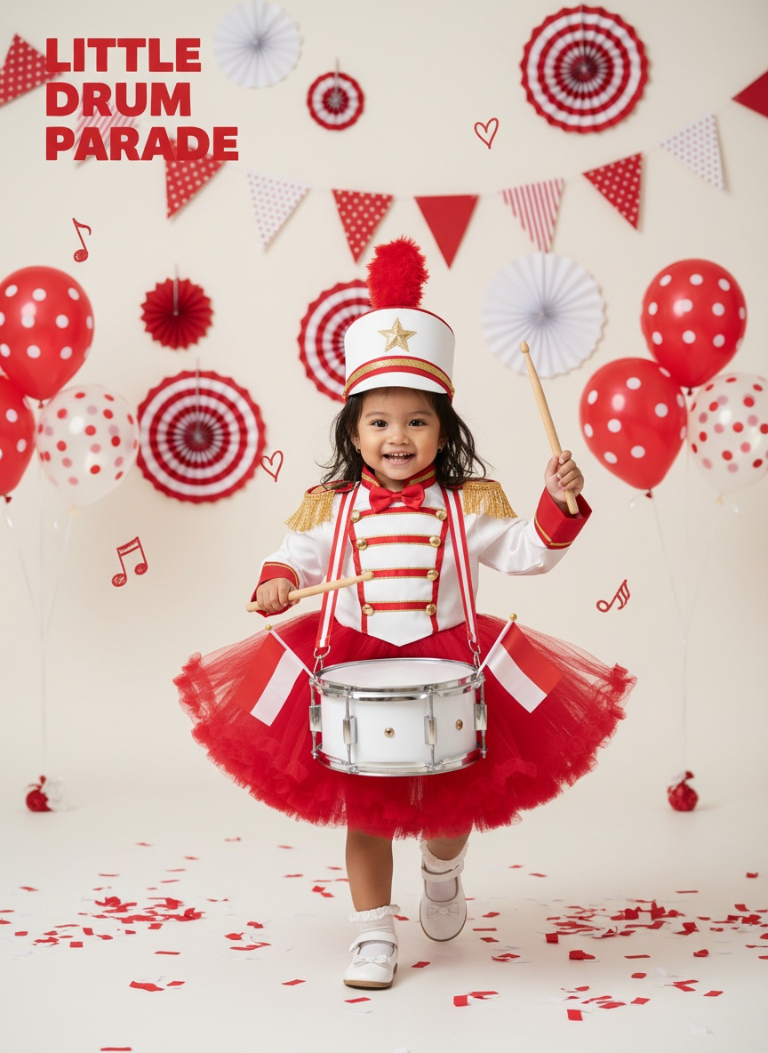 Template portrait Little Drum Parade